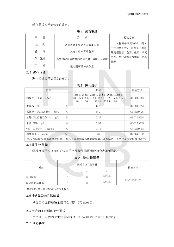 Q/HBJ 0002S-2019 标准预览