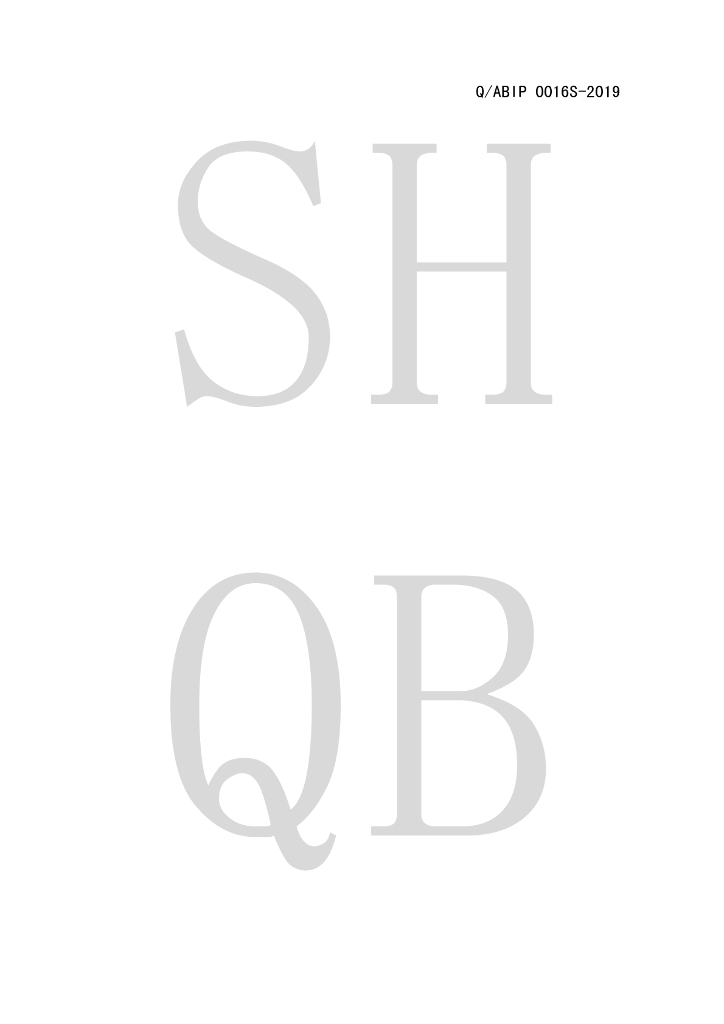 Q/ABIP 0016S-2019 标准预览