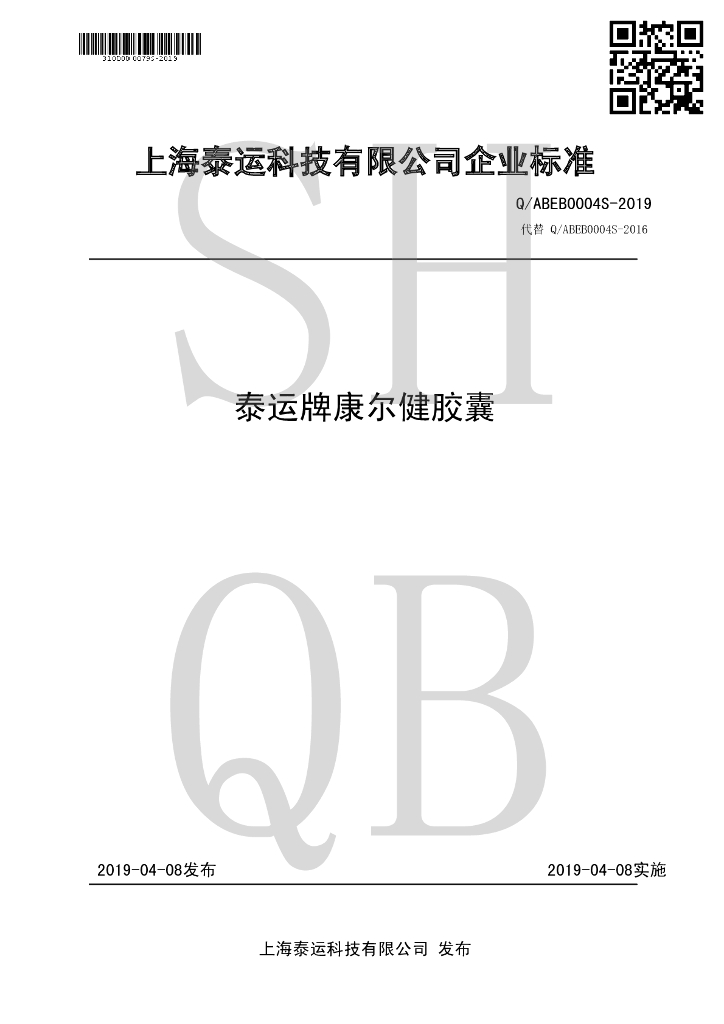 Q/ABEB 0004S-2019 标准预览