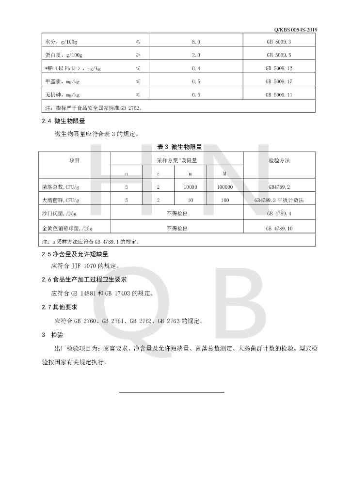 Q/KBS 0054S-2019 标准预览