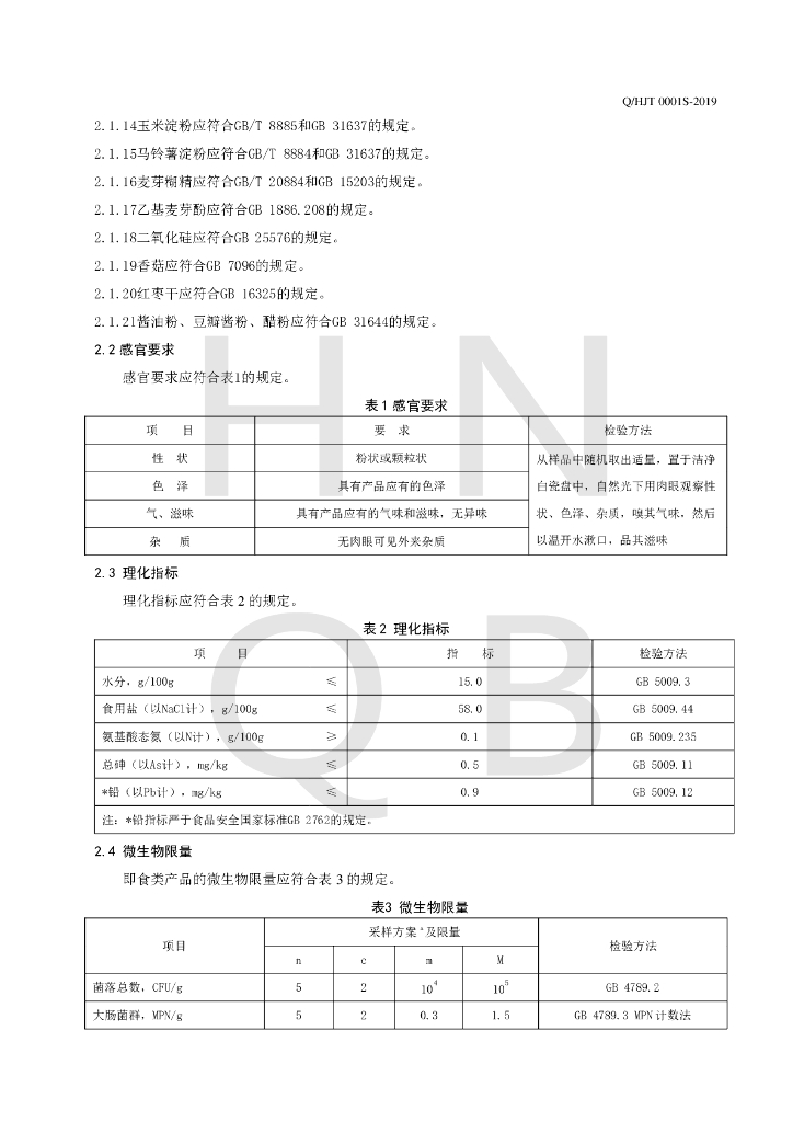 Q/HJT 0001S-2019 标准预览