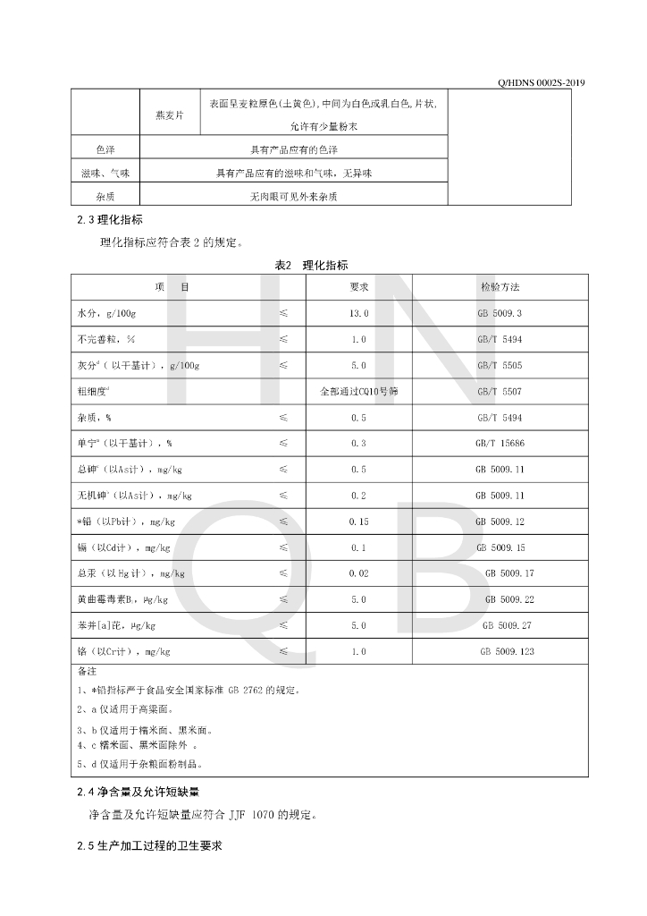 Q/HDNS 0002S-2019 标准预览
