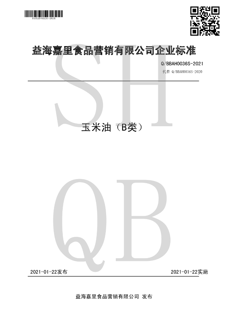 Q/BBAH 0036S-2021 标准预览