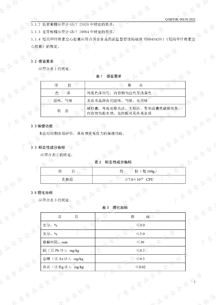 Q/HSYJK 0015S-2021 标准预览