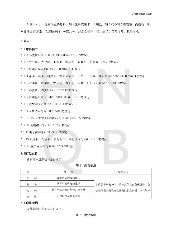 Q/ZTS 0001S-2020 标准预览