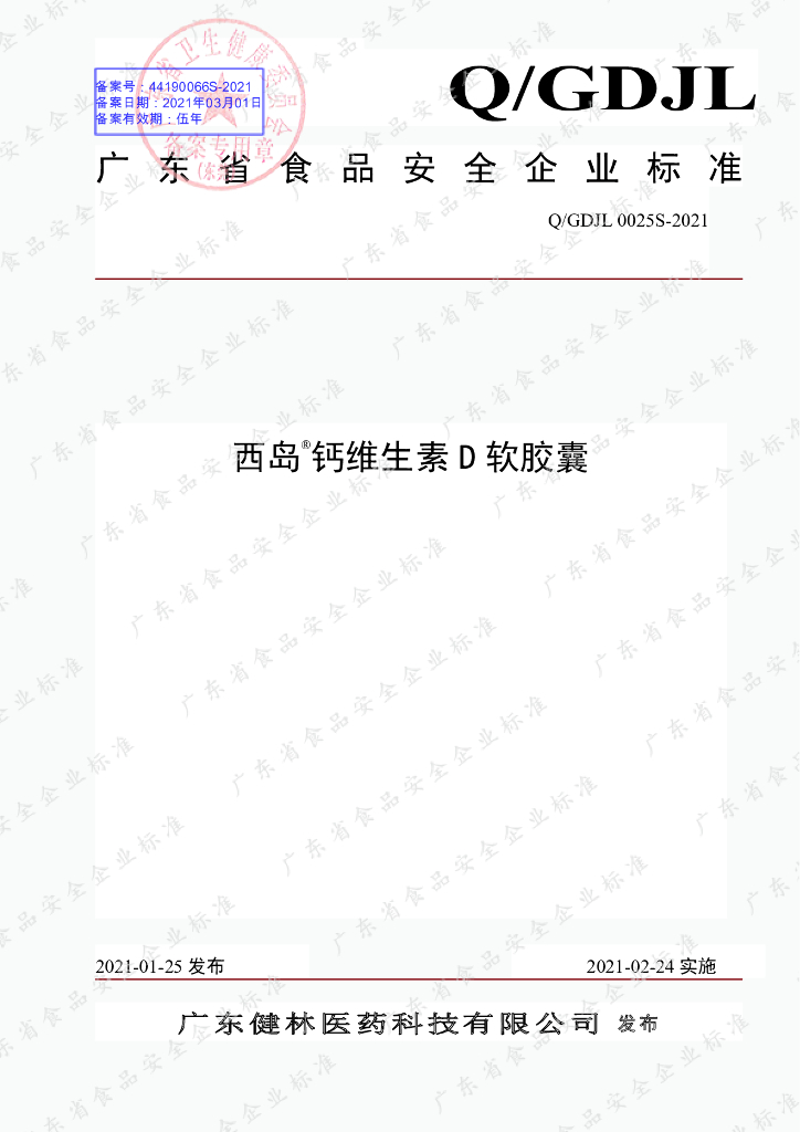 Q/GDJL 0025S-2021 标准预览