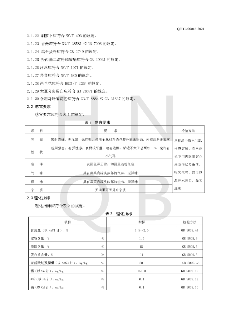 Q/STB 0001S-2021 标准预览