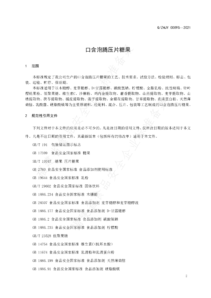 Q/ZHJY 0009S-2021 标准预览
