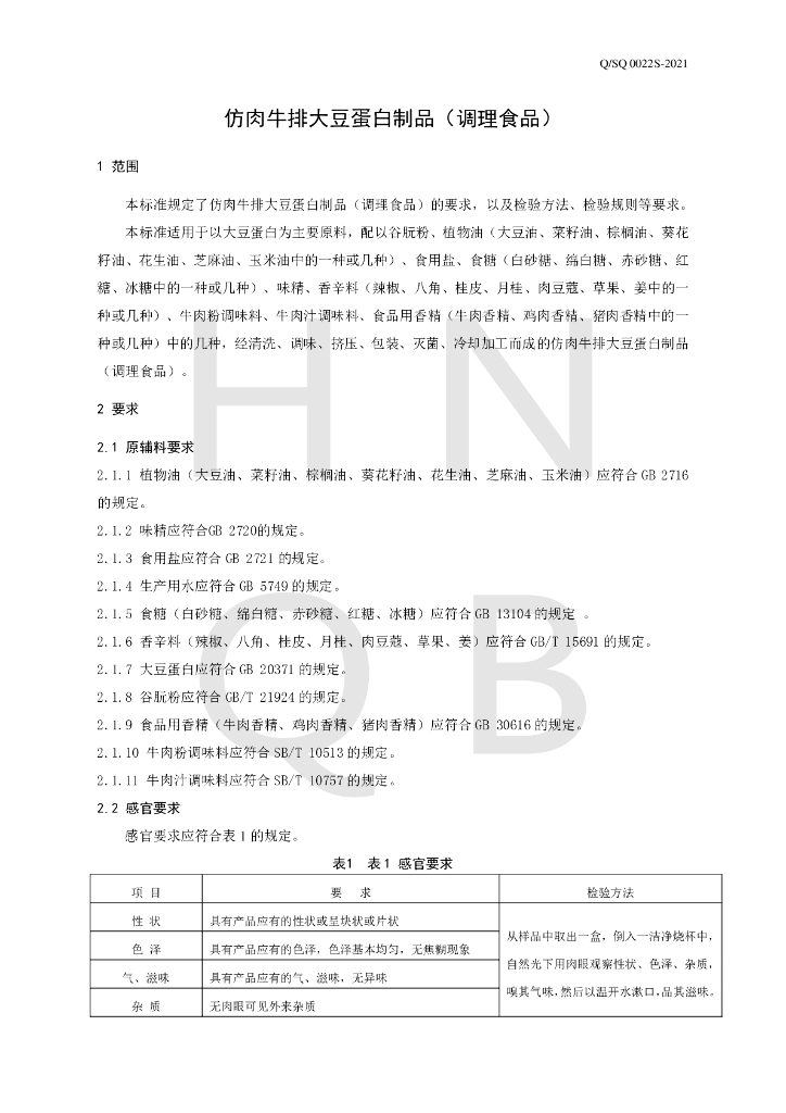 Q/SQ 0022S-2021 标准预览
