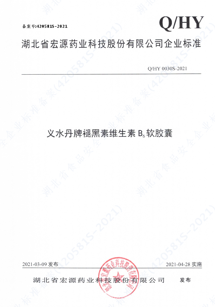Q/HY 0030S-2021 标准预览