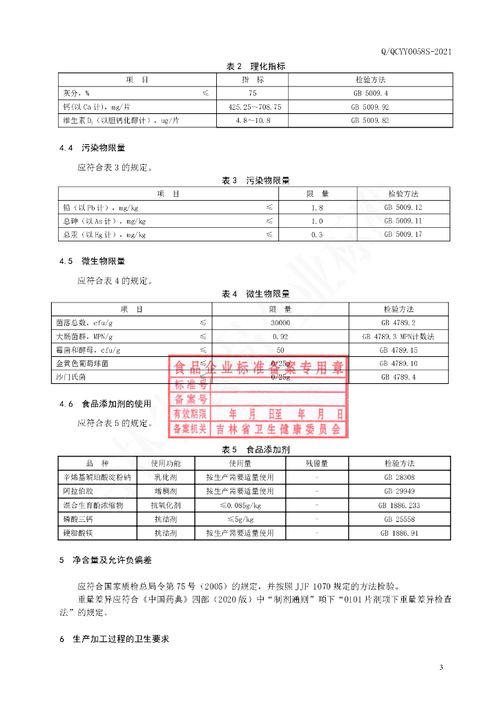 Q/QCYY 0058S-2021 标准预览