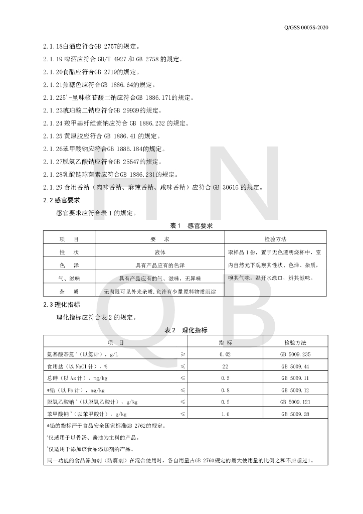 Q/GSS 0005S-2020 标准预览