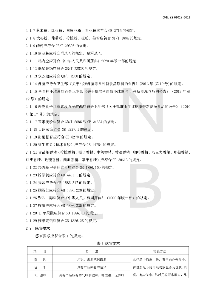 Q/HJSS 0102S-2021 标准预览