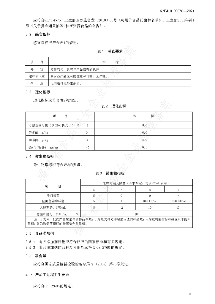 Q/FJLQ 0007S-2021 标准预览