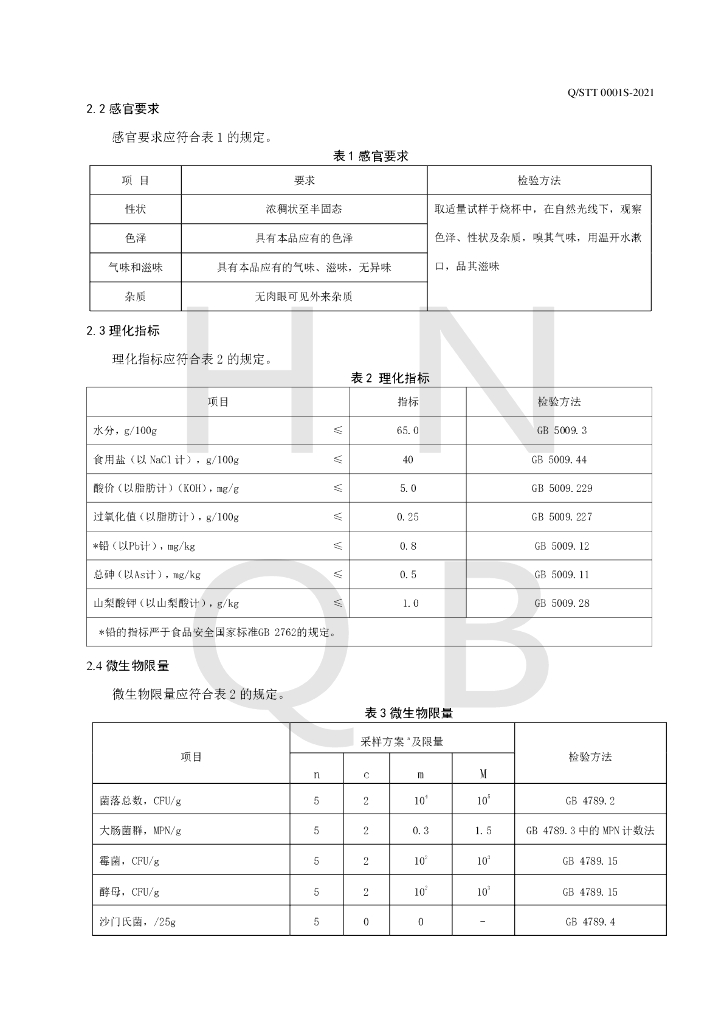 Q/STT 0001S-2021 标准预览
