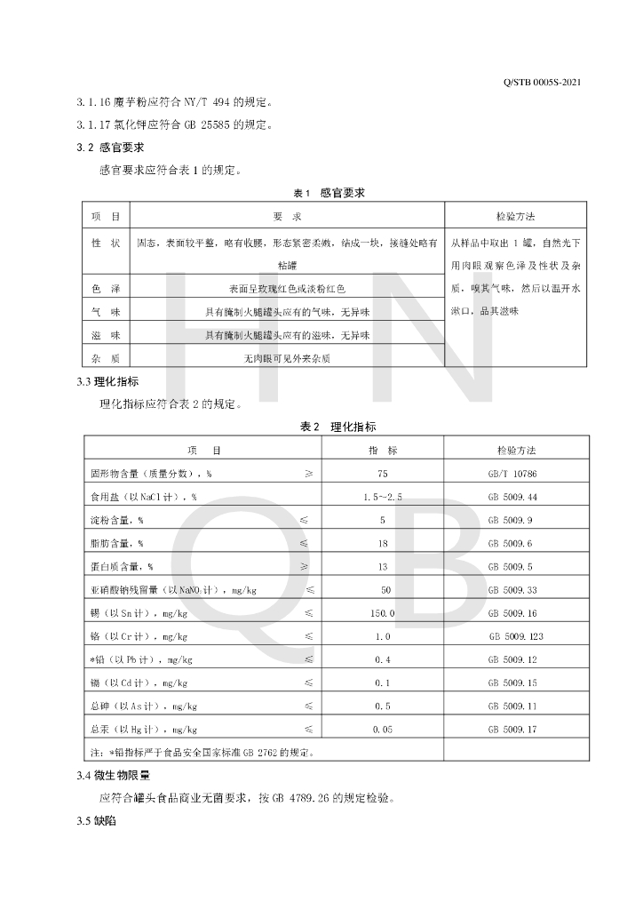 Q/STB 0005S-2021 标准预览
