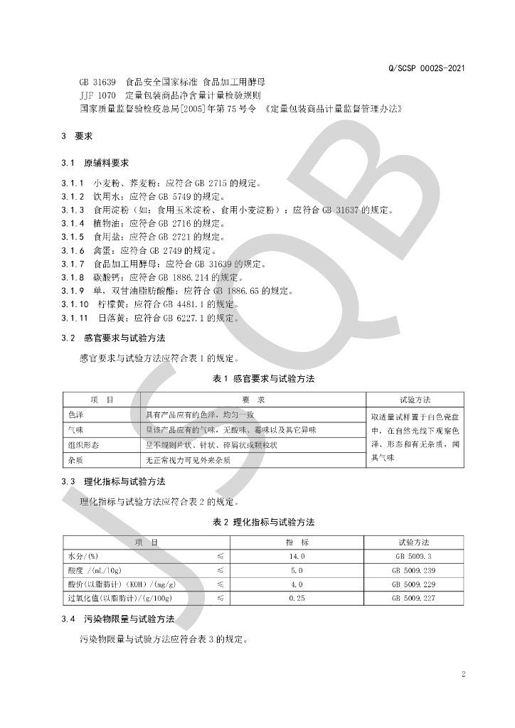 Q/SCSP 0002S-2021 标准预览