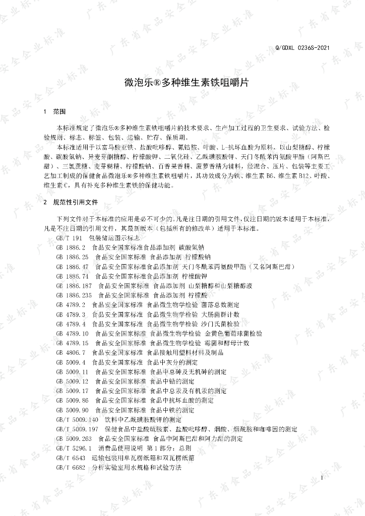Q/GDXL 0236S-2021 标准预览