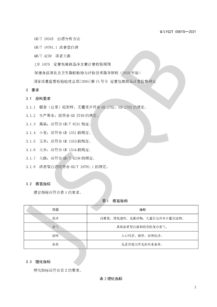 Q/LYGZT 0001S-2021 标准预览