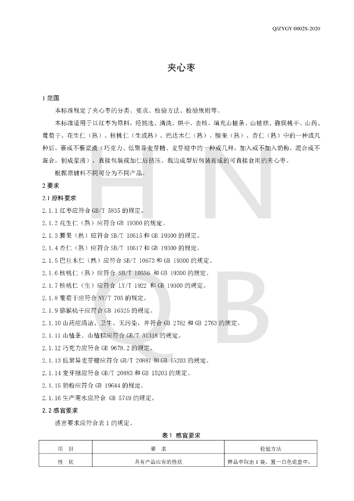 Q/ZYGY 0002S-2020 标准预览