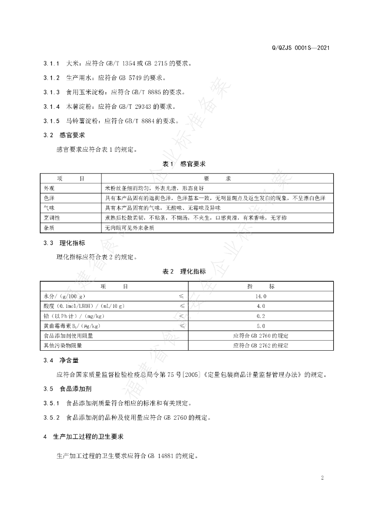 Q/QZJS 0001S-2021 标准预览