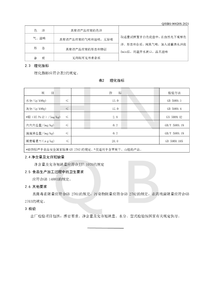 Q/HBS 00020S-2021 标准预览