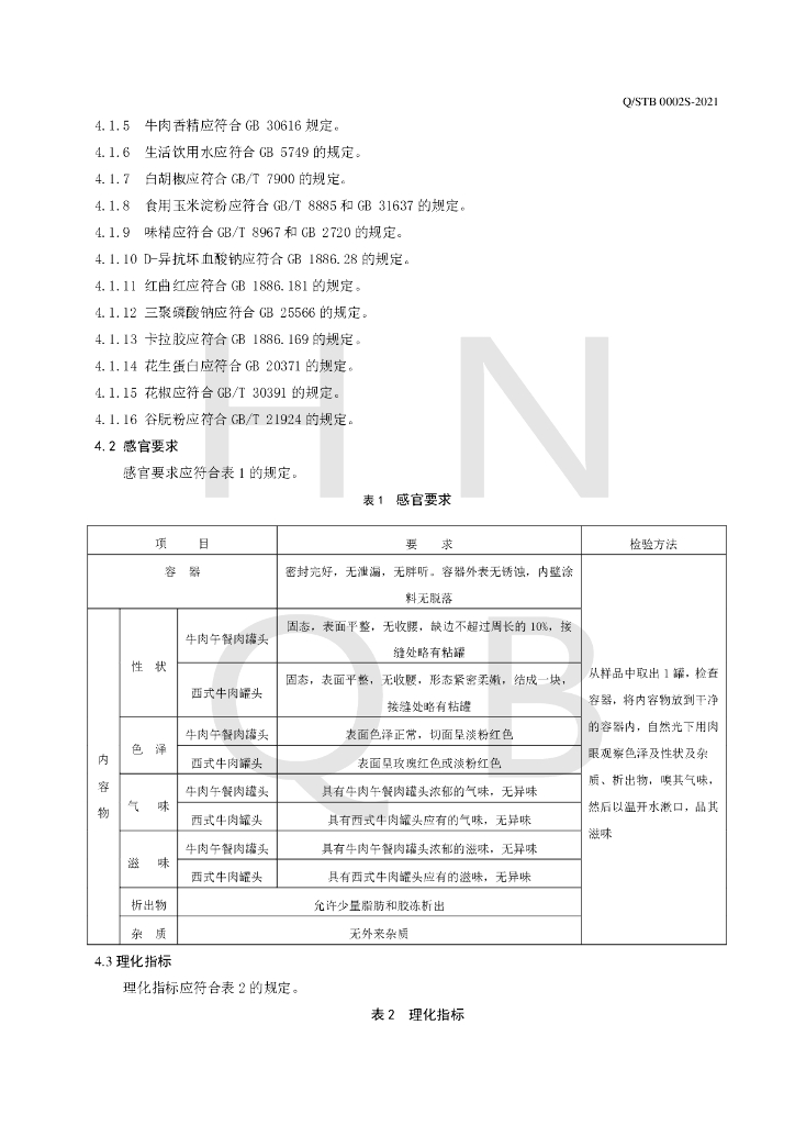 Q/STB 0002S-2021 标准预览