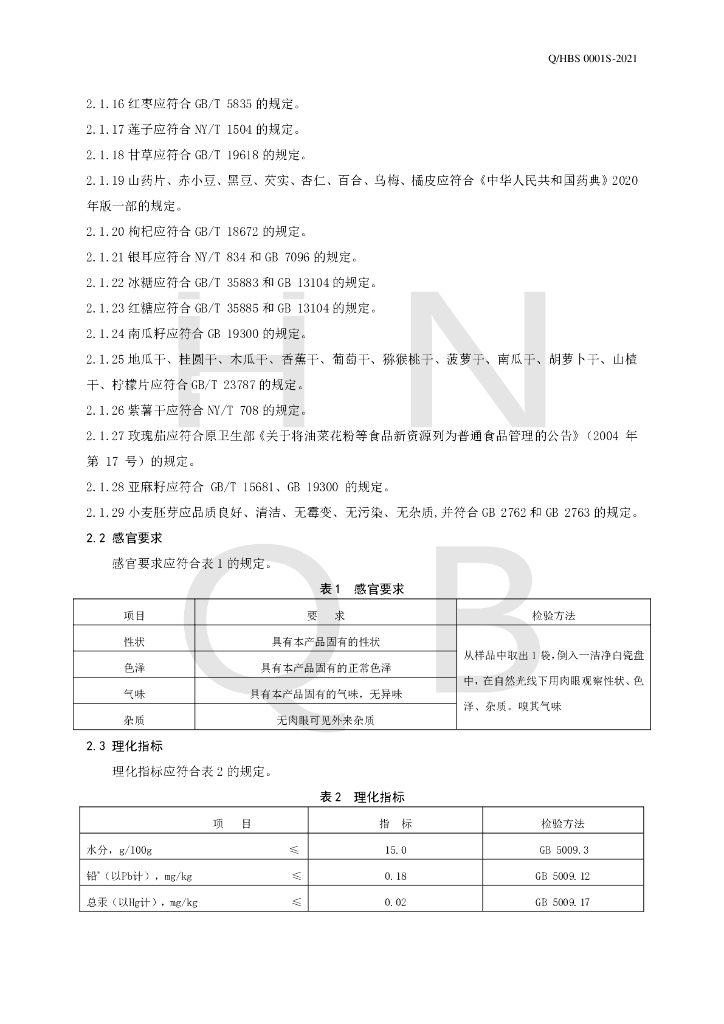 Q/HBS 0001S-2021 标准预览
