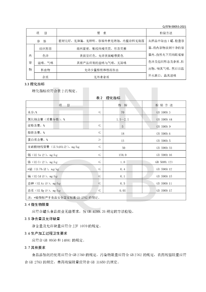 Q/STB 0005S-2021 标准预览
