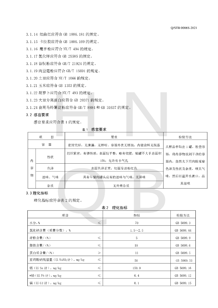 Q/STB 0006S-2021 标准预览