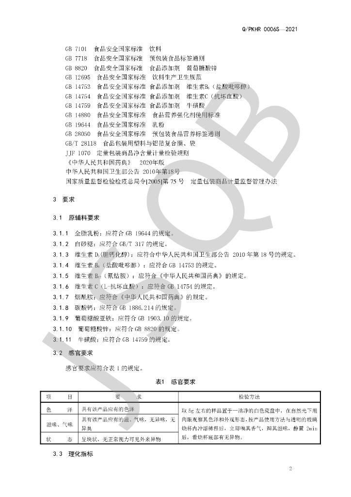 Q/PKHR 0006S-2021 标准预览