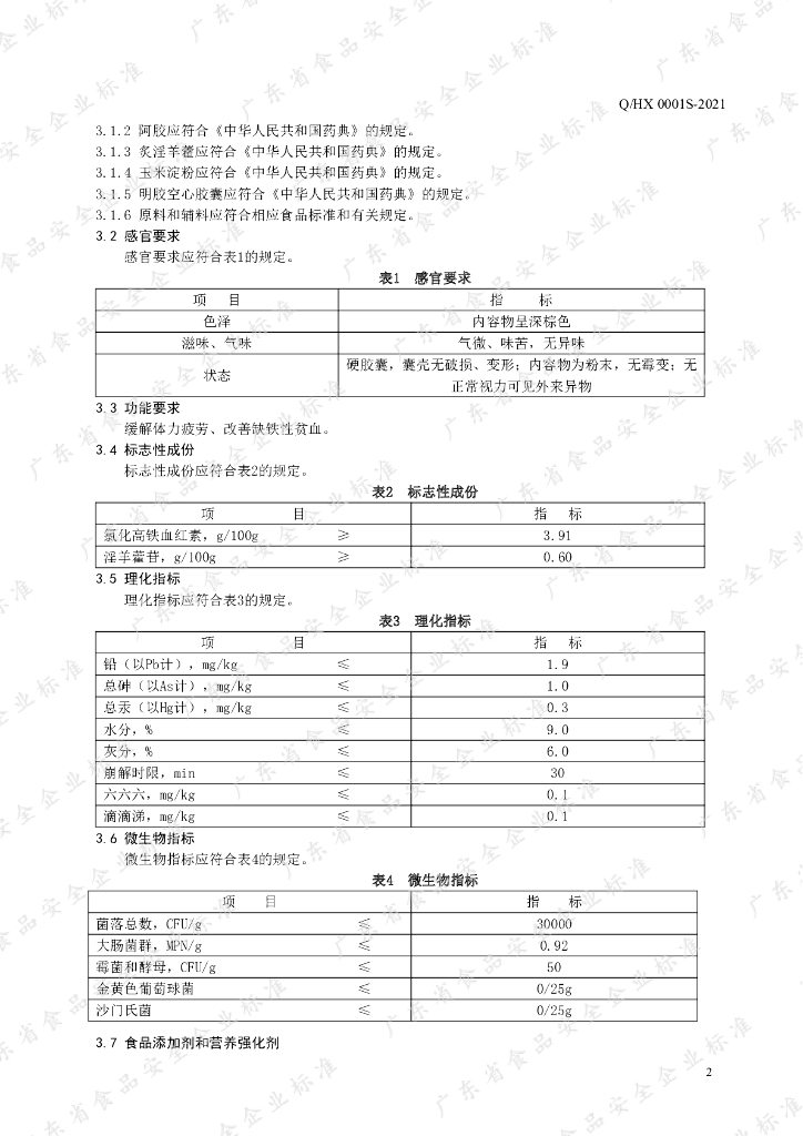 Q/HX 0001S-2021 标准预览
