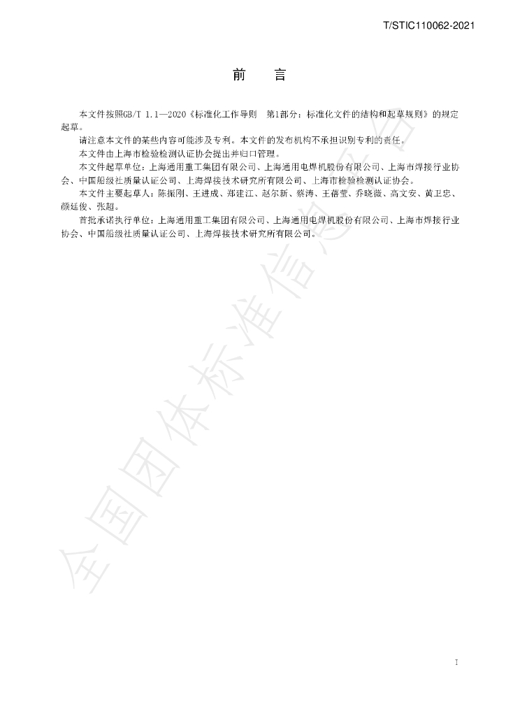 T/STIC 110062-2021 标准预览
