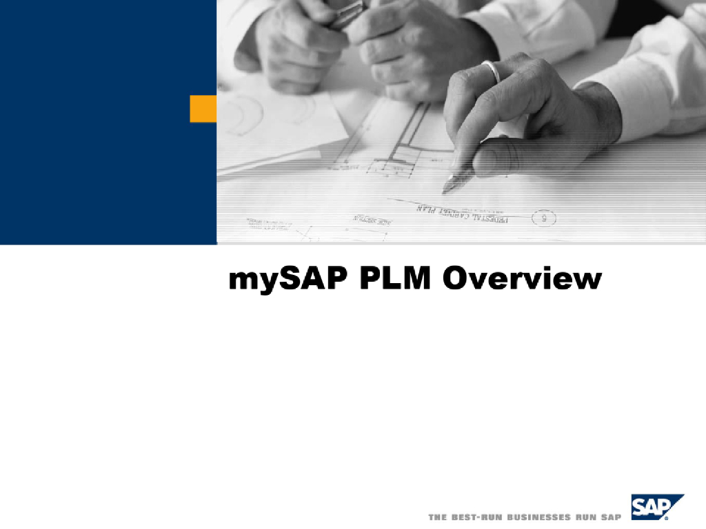 my SAP PLM overview