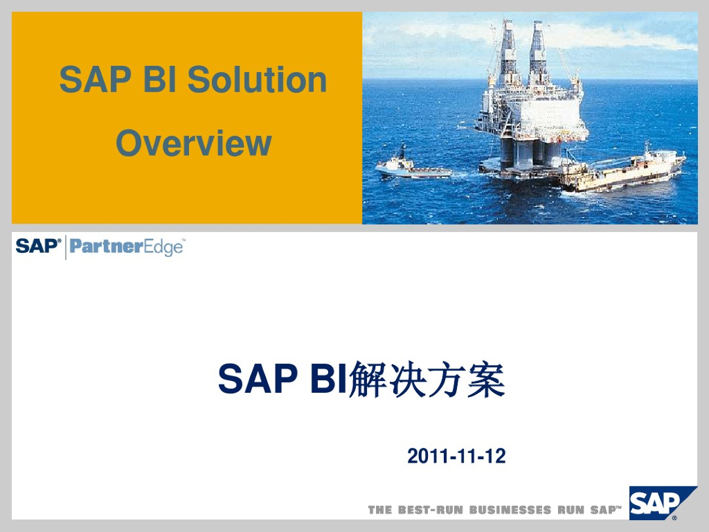 SAP BI解决方案