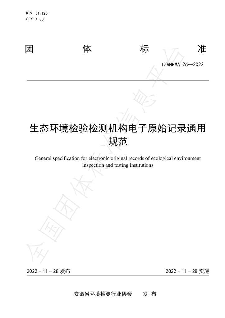 T/AHEMA 26-2022 标准预览