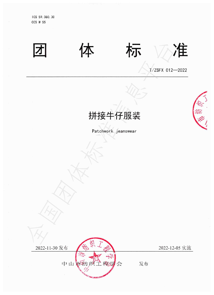 T/ZSFX 012-2022 标准预览