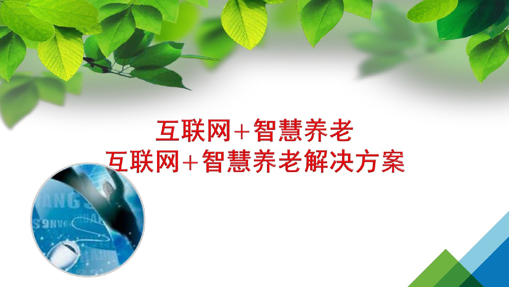 互联网智慧养老-互联网智慧养老解决方案