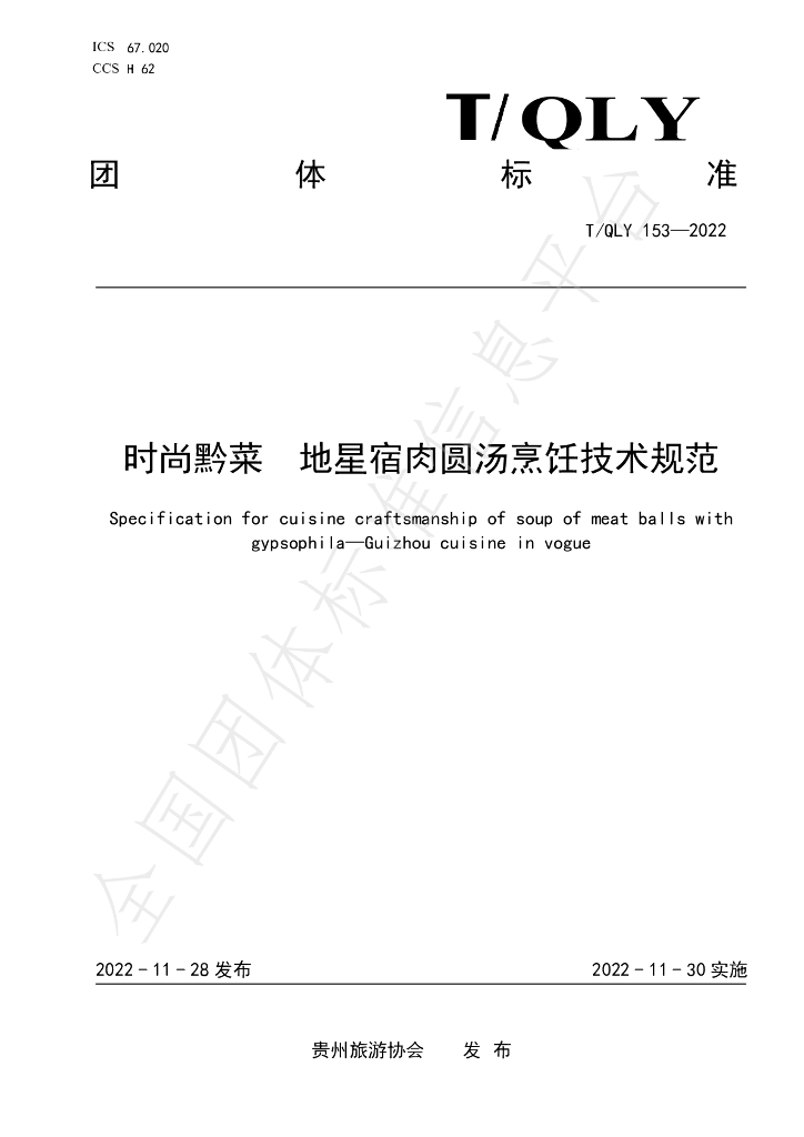 T/QLY 153-2022 标准预览