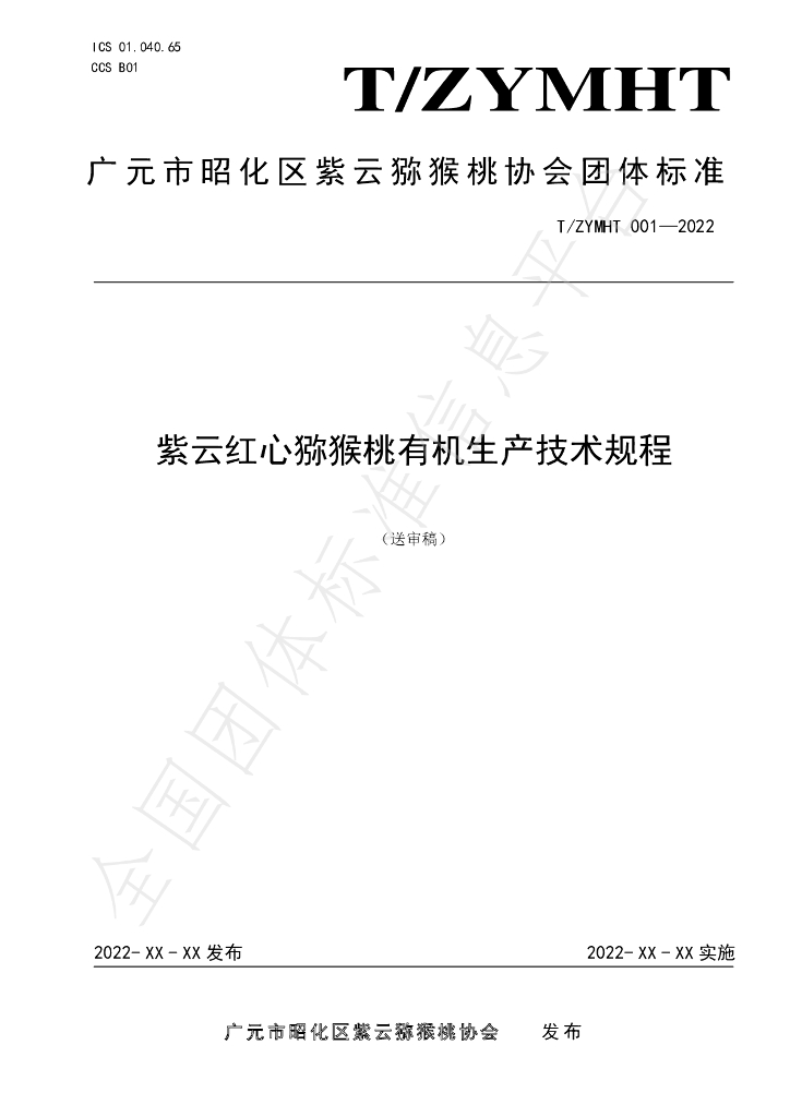 T/ZYMHT 001-2022 标准预览
