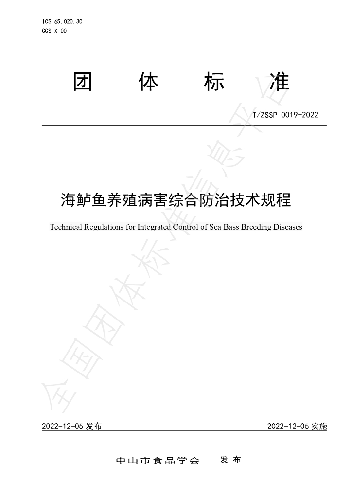 T/ZSSP 0019-2022 标准预览