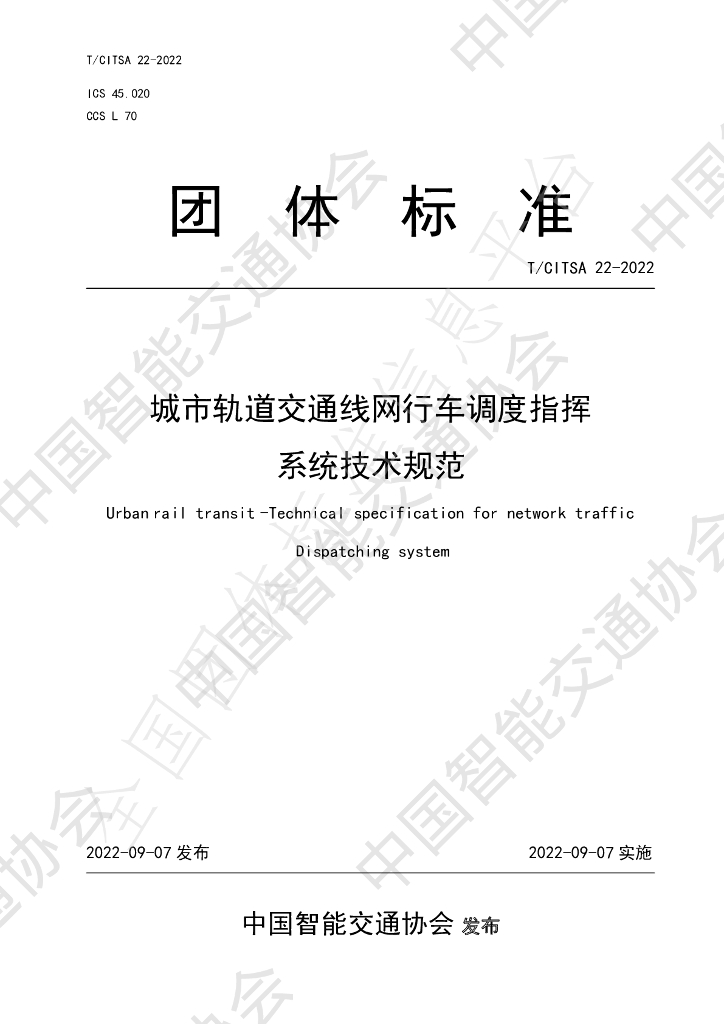 T/CITSA 22-2022 标准预览