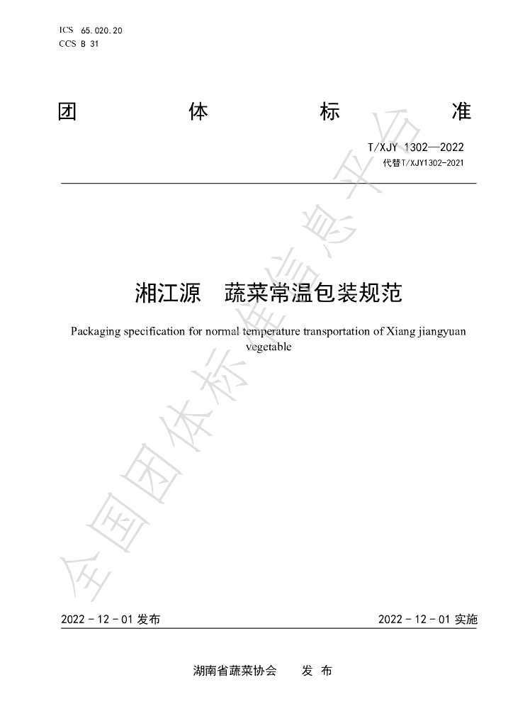 T/XJY 1302-2022 标准预览