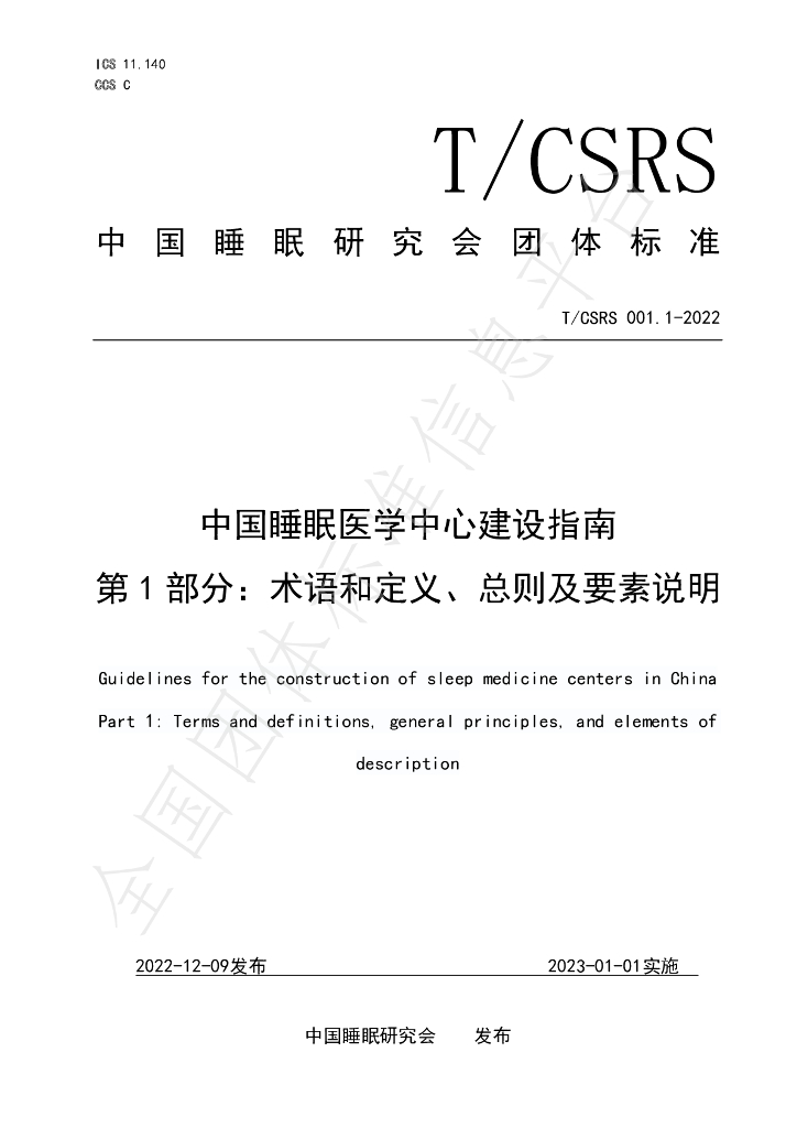 T/CSRS 001-2022 标准预览