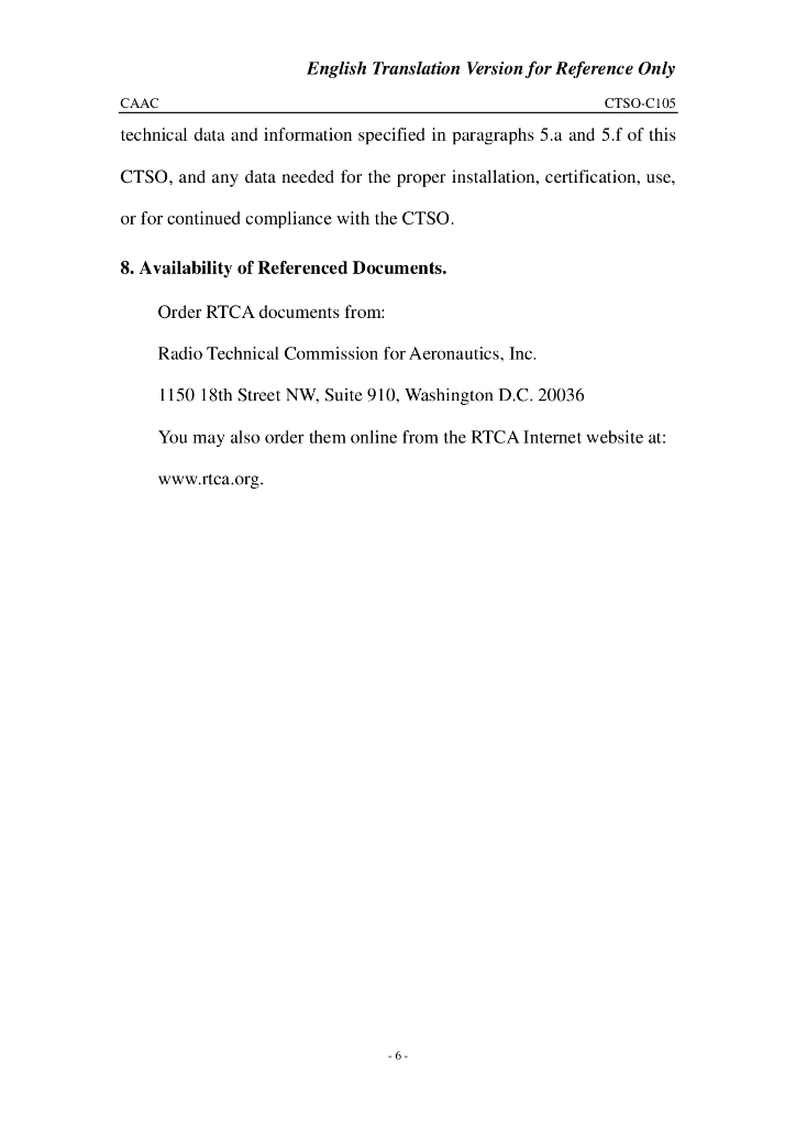 CTSO-C105 《气象和地形雷达指示仪可选显示设备》英文翻译版_第6页