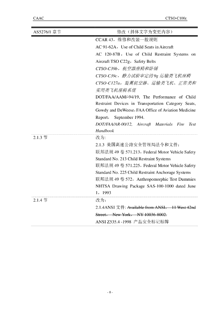 CTSO-C100c《儿童航空安全装置》_第8页