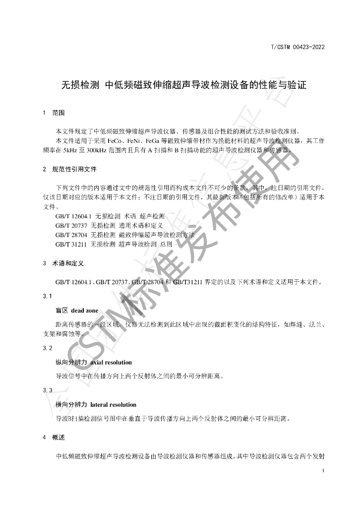 T/CSTM 00423-2022 标准预览