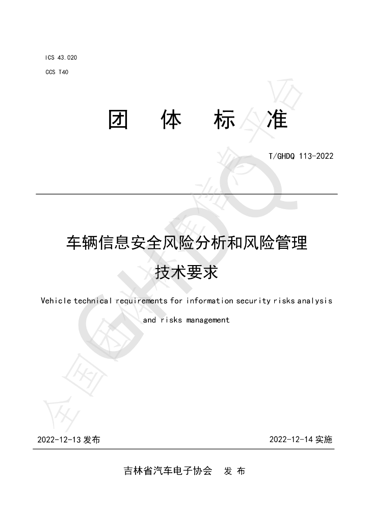 T/GHDQ 113-2022 标准预览