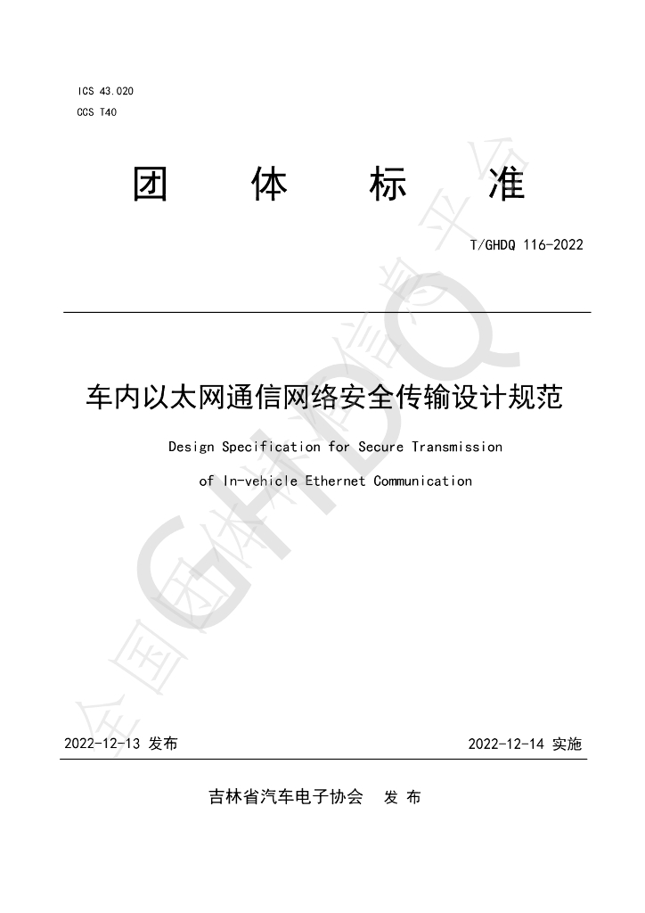 T/GHDQ 116-2022 标准预览
