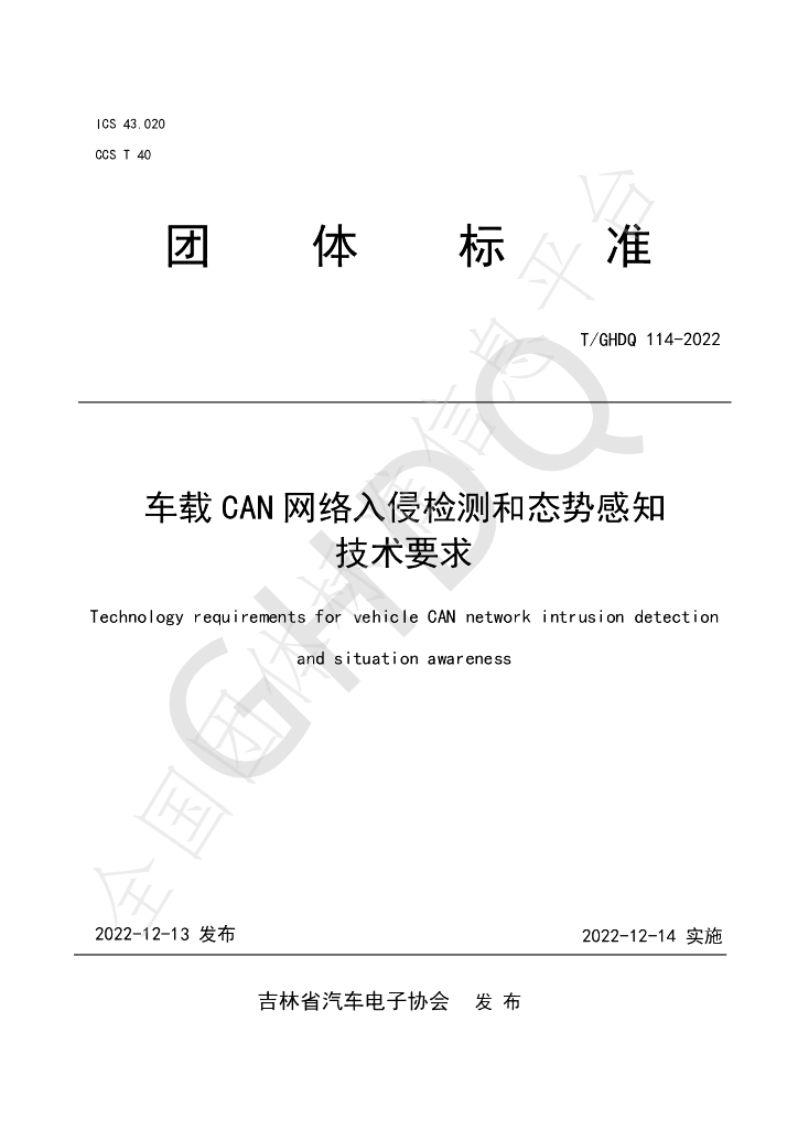T/GHDQ 114-2022 标准预览